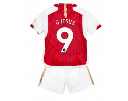 Lacne Dětský Futbalové dres Arsenal Gabriel Jesus #9 2023-24 Krátky Rukáv - Domáci (+ trenírky)